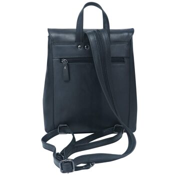 Kelly City sac à dos femme Elégant sac à dos rétro en cuir noir homme 14