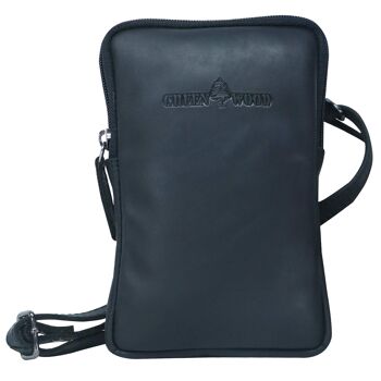 Oli étui pour téléphone portable sac à bandoulière pour smartphone à accrocher en cuir 1