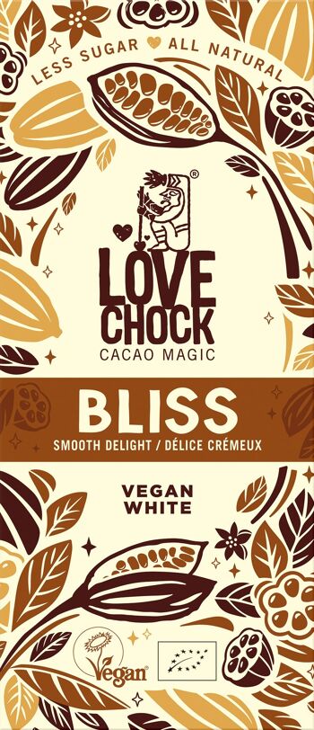 Chocolate Vegan Lovechock BLISS creamy delight 70 g organic 2