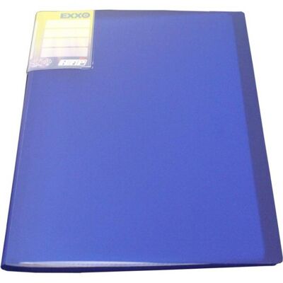 EXXO by HFP display book / display folder, A4, made of PP, with 10 welded and open-top transparent covers, with a pocket on the front