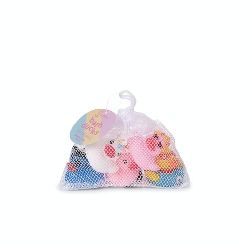 5 CANARDS DE BAIN EN SACHET FILET - 16691