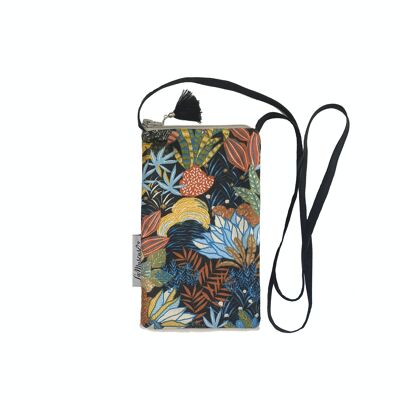 RainForest cotton phone pouch