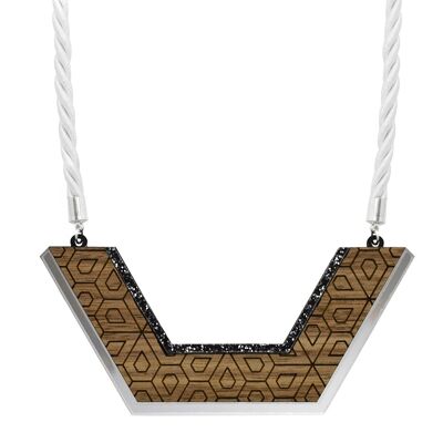Hexagon-Blöcke-Halskette