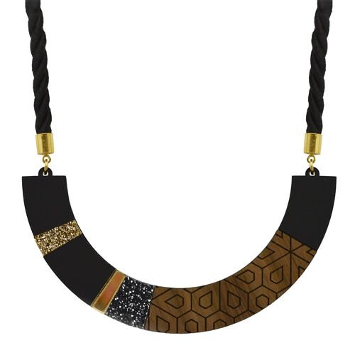 Semicircle Blocks Necklace