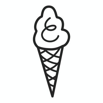 Mini tampon en bois Ice Cone - Summertime Fun 2