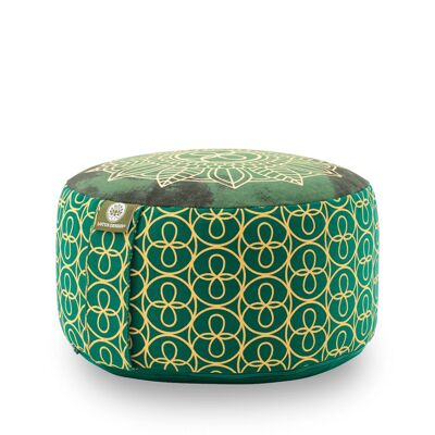 Coussin de Méditation Style Chakra Vert