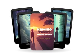 Kamiko Tarot - Major Arcana - Anime Tarot - Numéros Kanji 1