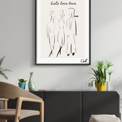 Fashion Illustration - Sista Lova Poster