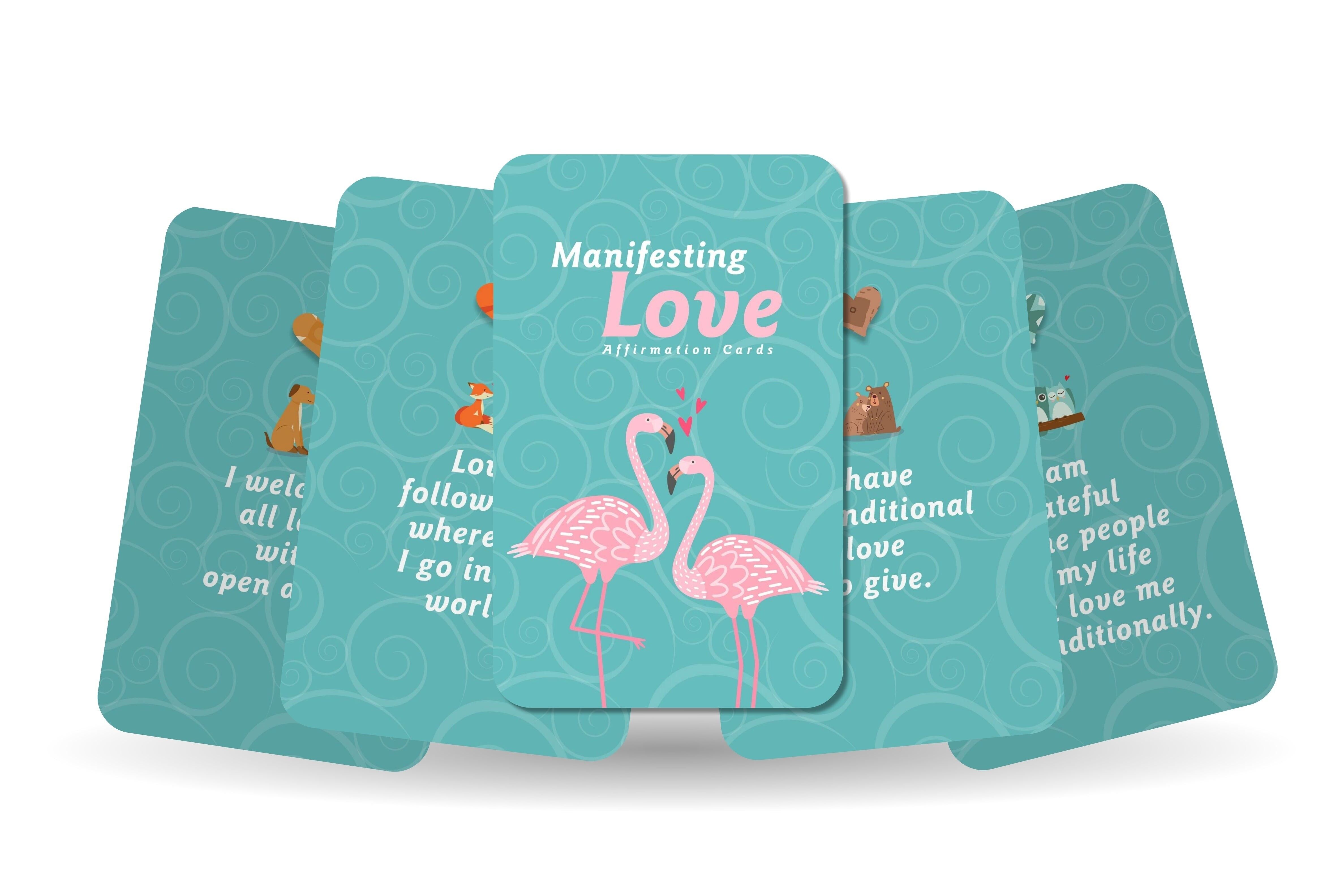 Manifesting Love - Carte di affermazione Per attirare l'amore