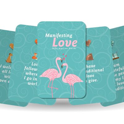 Manifesting Love - Carte di affermazione Per attirare l'amore