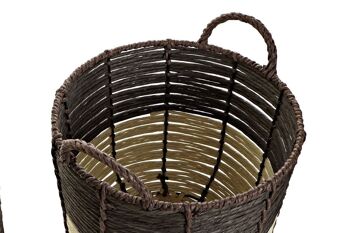 PANIER SET 3 CORDE FIBRE 30X30X26 NATUREL DC194281 3