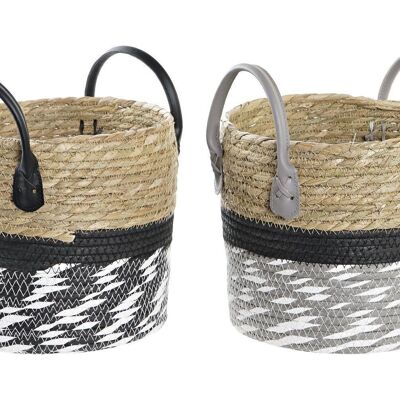 ROPE BASKET 21X21X26 2 ASSORTMENTS. DC194287