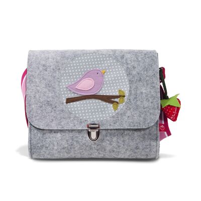 Sac enfant petit oiseau en feutre