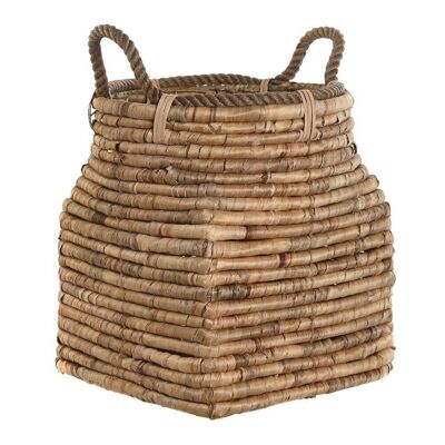 PANIER SET 2 FIBRE METAL 45X45X57 NATUREL DC206138