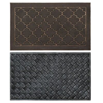 RUBBER DOORMAT 75.5X45.5X0.2 2 ASSORTMENTS. FL185399