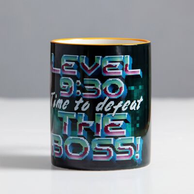 Defeat The Boss' Gamer Mug - Retro Gaming Themed Mug