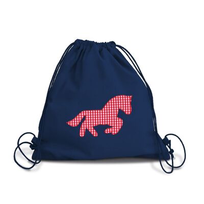 Caballo de bolsa con cordón
