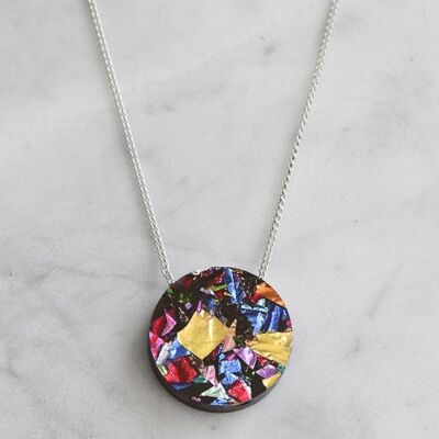 Colour Pop Circle Necklace - Confetti