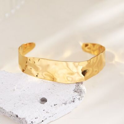 Bracciale bangle/polsino martellato