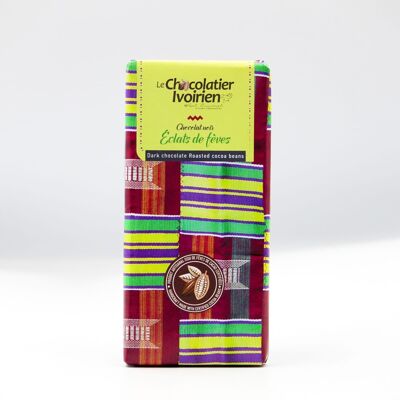 Tavoletta di cioccolato "Tabl'Ivoire Frammenti di fagioli 80%" - 100g