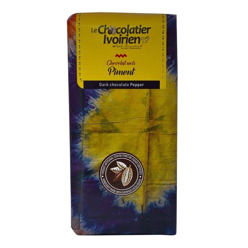 Tablette de chocolat "Tabl'Ivoire noir Piment 80%" 100g