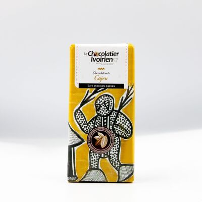 Tableta de chocolate "Tabl'Ivoire Anacardo oscuro 80%" 100g