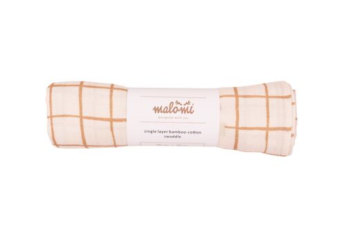 BAMBOO SWADDLE CAMEL CHECK