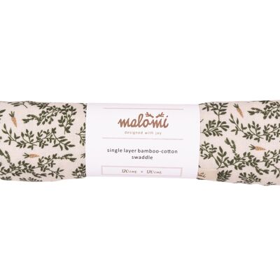 ANGLAISE EN BAMBOU VERT FLORAL