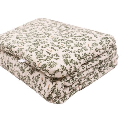 JUEGO DE CAMA BAMBÚ VERDE FLORAL