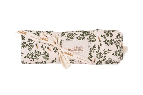 SWADDLE 100% BAMBOO GREEN FLORAL