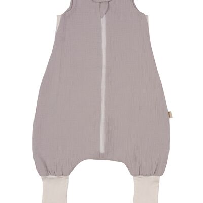 SLEEPING BAG WITH LEGS MUSLIN GREY S