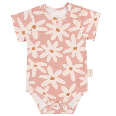 BODY MANGA CORTA ORGANIC BLUSH DAISIES 68-74