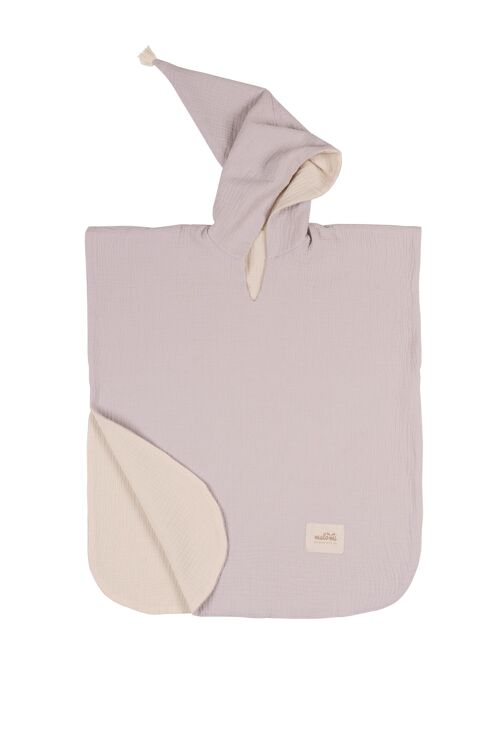 PONCHO MUSLIN GREY S