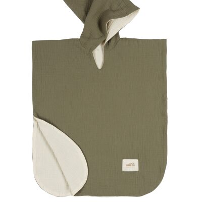 PONCHO MUSLIN FOREST GREEN S