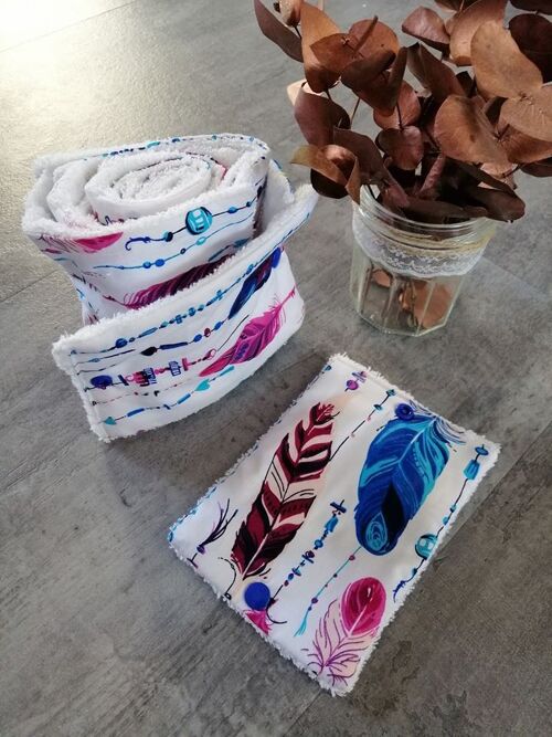 Papier toilette lavable et reutilisable 10 feuilles