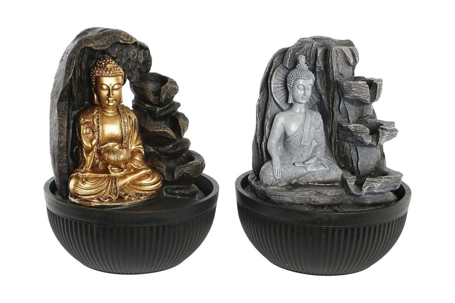 FUENTE LED RESINA 21X21X25 BUDA 2 SURT. FU203448