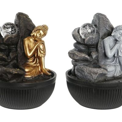 RESIN LED FOUNTAIN 21X21X25 BUDDHA 2 ASSORTMENT. FU203449