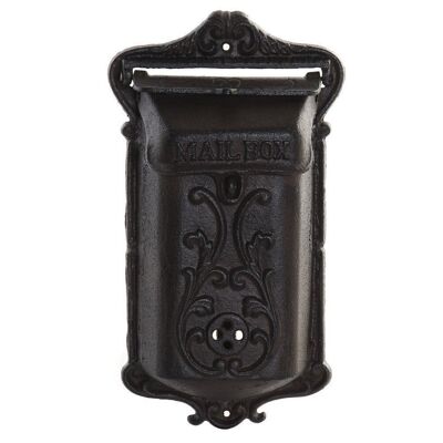 CASSETTA POSTALE IN GHISA 19,5X7,5X35 MARRONE HF192527