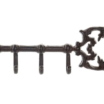 Wandgarderobe aus Gusseisen, 35 x 3,5 x 11 Schlüssel, HF192530
