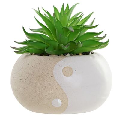 PVC PORCELAIN PLANT 12X12X14 BEIGE JA183023