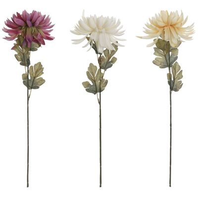 FIORE IN POLIESTERE PE 10X10X55 CRISANTEMO 3 ASSORTIMENTI. JA188640