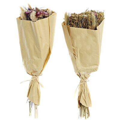 DRY FLOWER BOUQUET 20X12X50 60GR 2 ASSORTED. JA199459