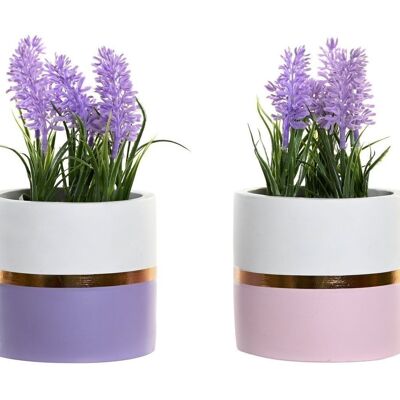 CERAMIC PLANT PE 10.5X10.5X20 LAVENDER 2 ASSORTED. JA202580