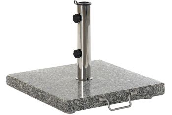 SOCLE DE PARASOL GRANIT INOX 45X45X35 25KG 48MM/38M MB178832 1