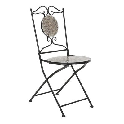 CERAMIC FORGE CHAIR 42X50X90 MULTICOLORED MOSAIC MB187648