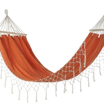 HÄNGEMATTE AUS POLYESTER-BAUMWOLLE 255X80X28 ORANGE FRANSEN MB188078