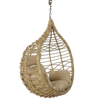 HANGING ARMCHAIR SYNTHETIC RATTAN 100X70X125 120KG S MB190171