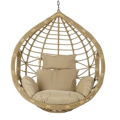 HANGING ARMCHAIR SYNTHETIC RATTAN 105X75X120 120KG S MB190173
