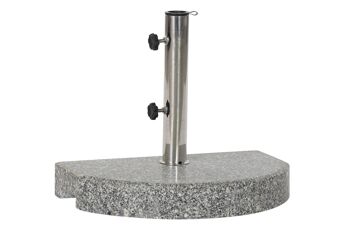 SOCLE DE PARASOL GRANIT 45X28X36,5 20KGS, KG 38/32MM MB192545 1