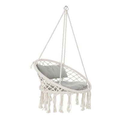COTTON HANGING CHAIR 82X62X123 100KGS, WITH CUSHION MB192558